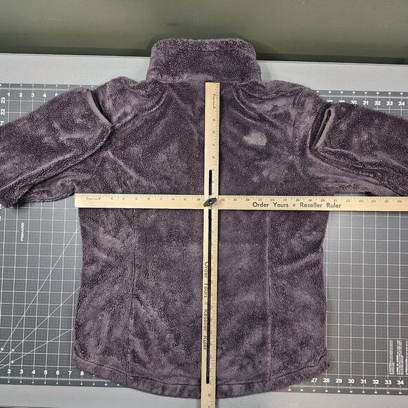 The North Face Jacket Womens Large Osito Gray Fleece Preppy Outdoor Skiing Y2K - Picture 10 of 12